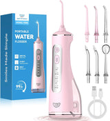 JTF Irrigador bucal portátil para dientes: 3 modos y 10 niveles de...
