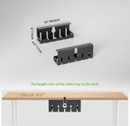 KEEGH Bandeja organizadora de cables para debajo del escritorio, 16