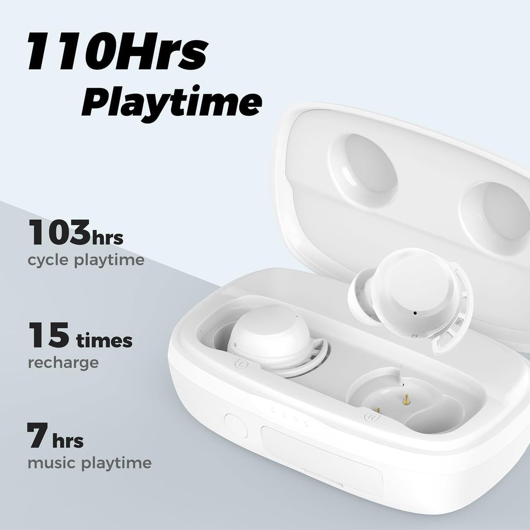 Auriculares inalámbricos Tribit, 110 horas de reproducción Bluetoot...