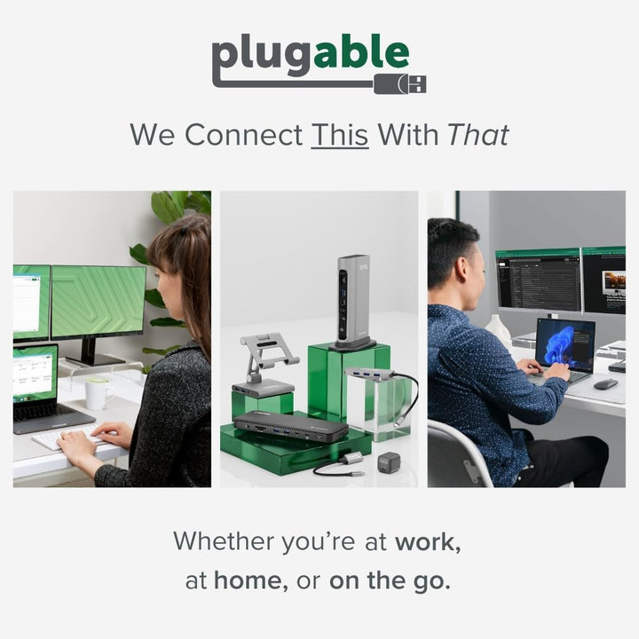 Plugable Estación de acoplamiento universal USB 30 y USB-C