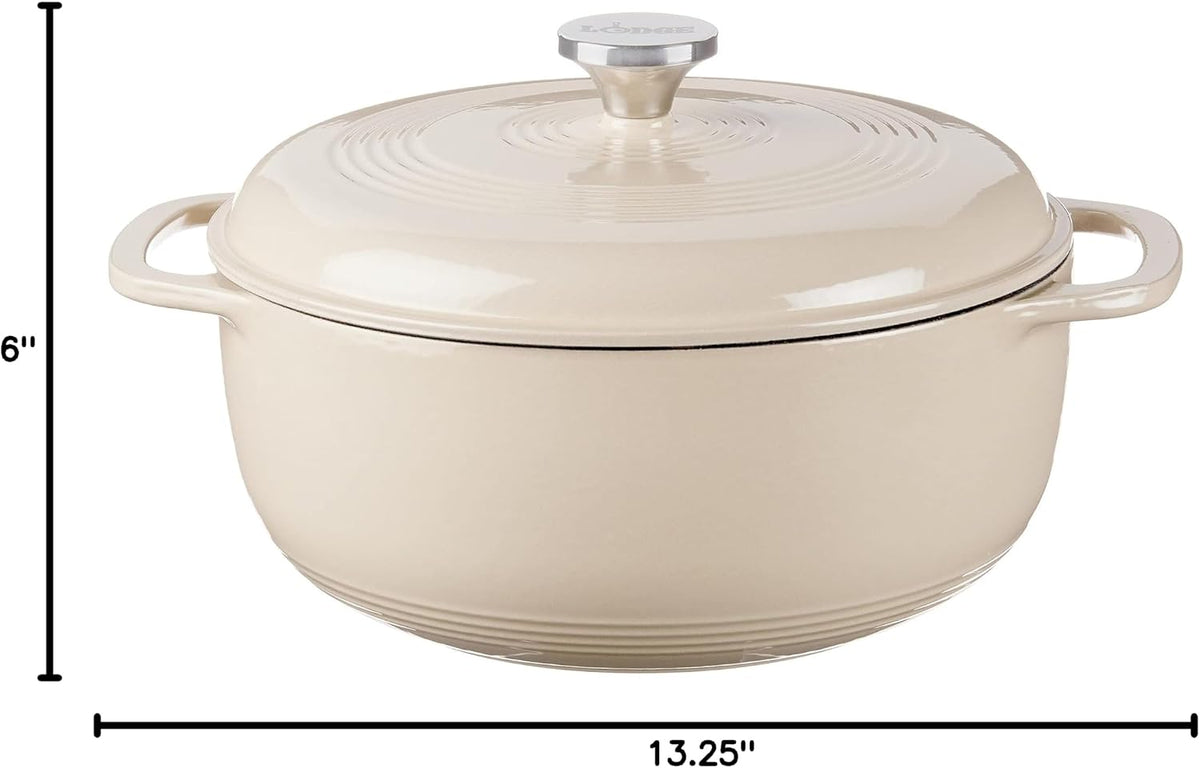 Lodge Essential - Horno holandés de hierro fundido esmaltado