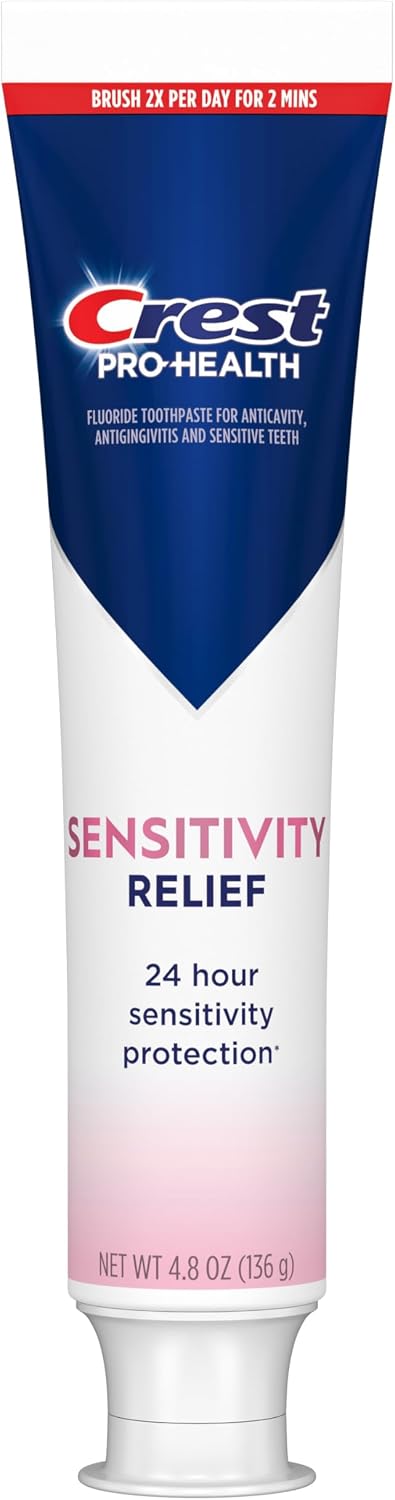 Crest Sensitivity - Pasta de dientes de 4.8 onzas (paquete de 3), a...