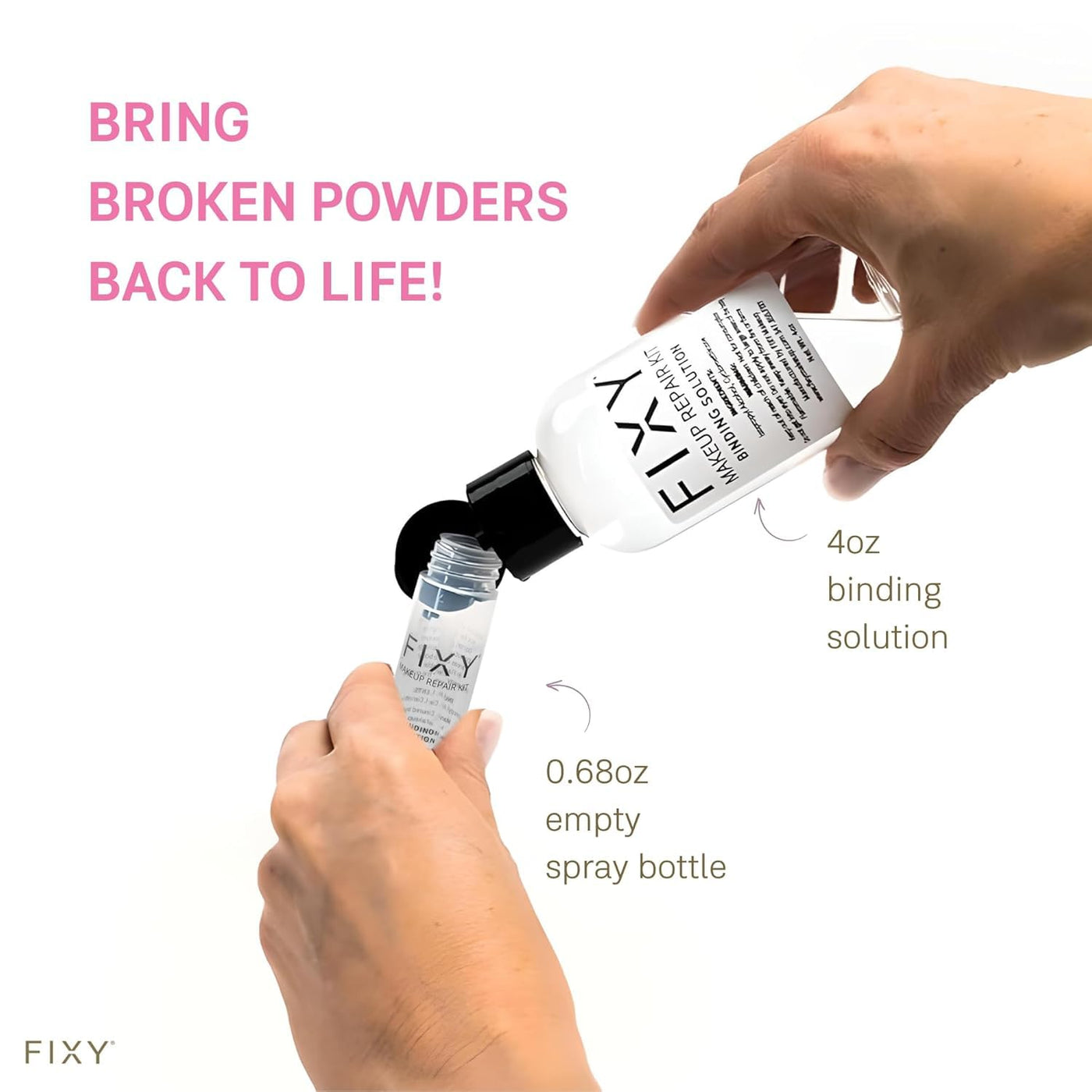 FIXY Spray reparador de maquillaje, solución de 4 onzas para restau...