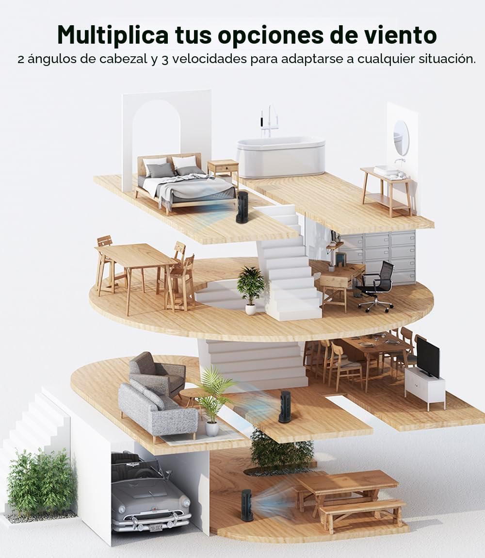 Ventiladores de torre personales de refrigeración que soplan aire f...