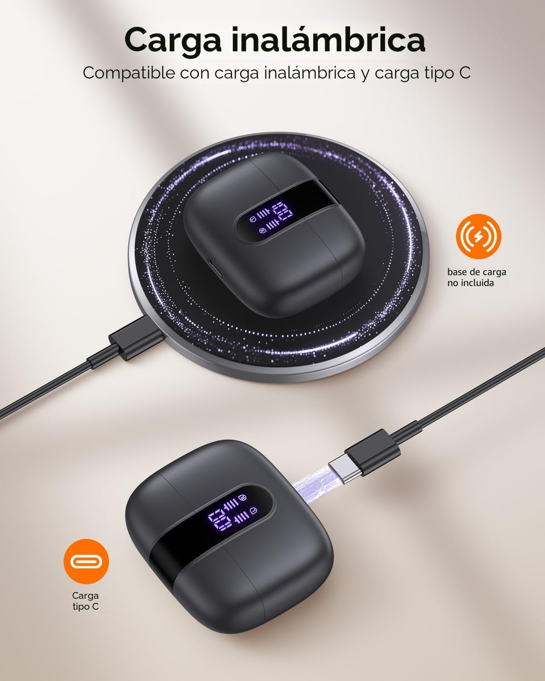 TAGRY Auriculares Bluetooth Verdaderamente Inalámbricos Auriculares...