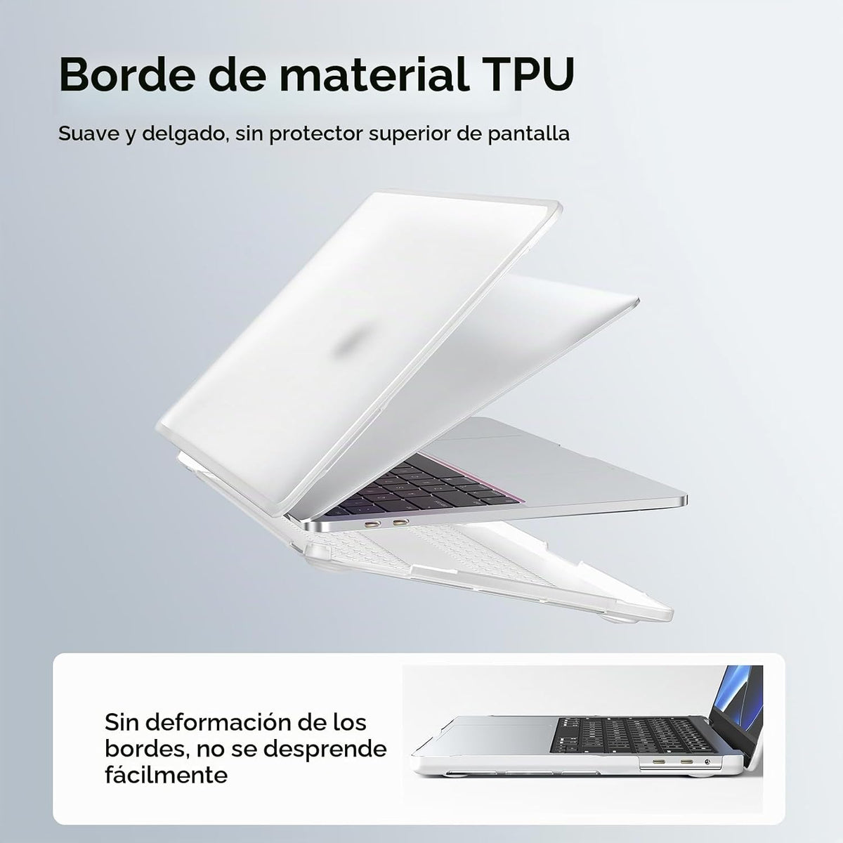 BlueSwan Funda rígida anticraqueado compatible con MacBook Pro de 1...