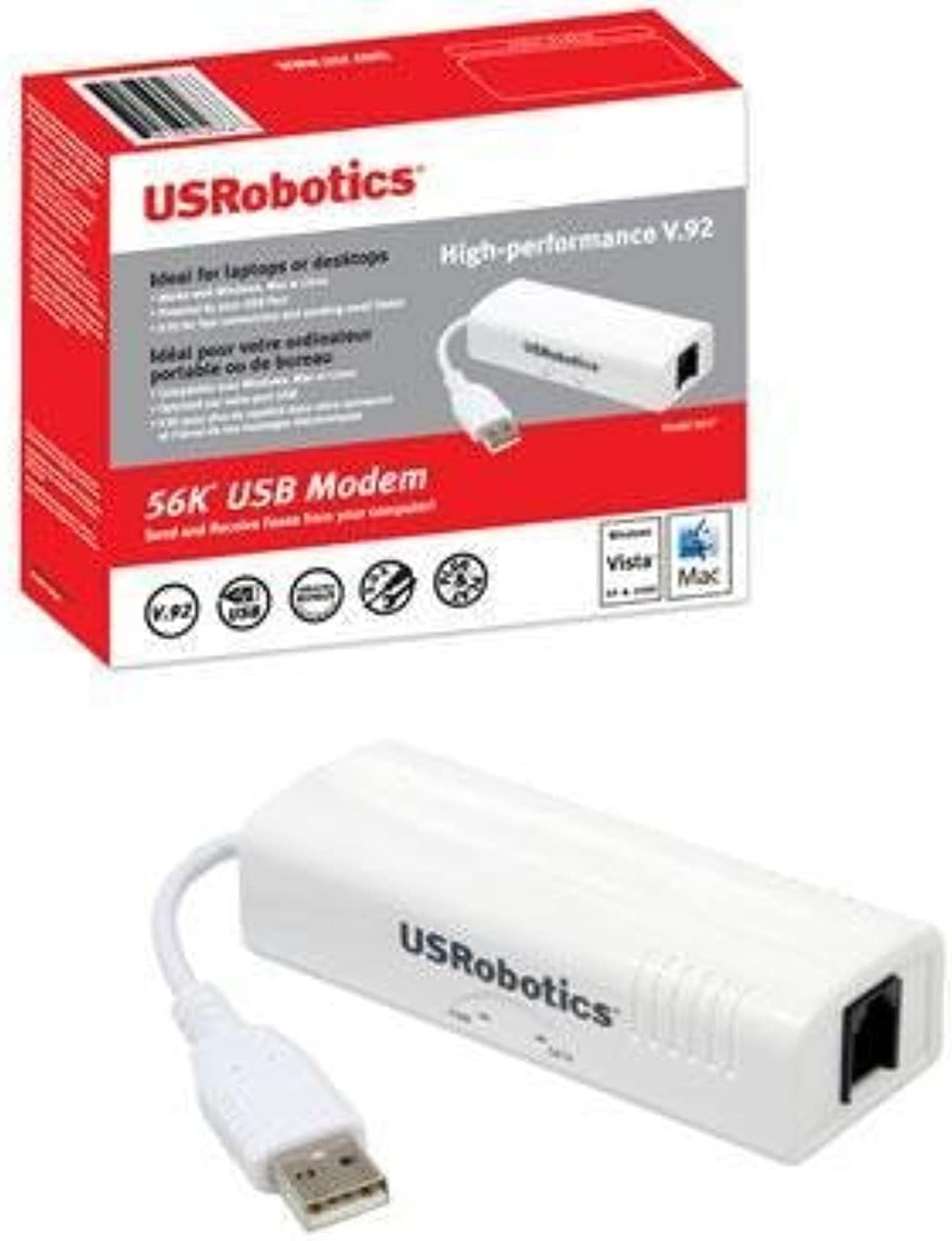 US Robotics USR5637 56K Controlador USB Dial-Up Módem de