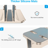 OMOTON Soporte vertical para laptop, soporte de aluminio de escrito...