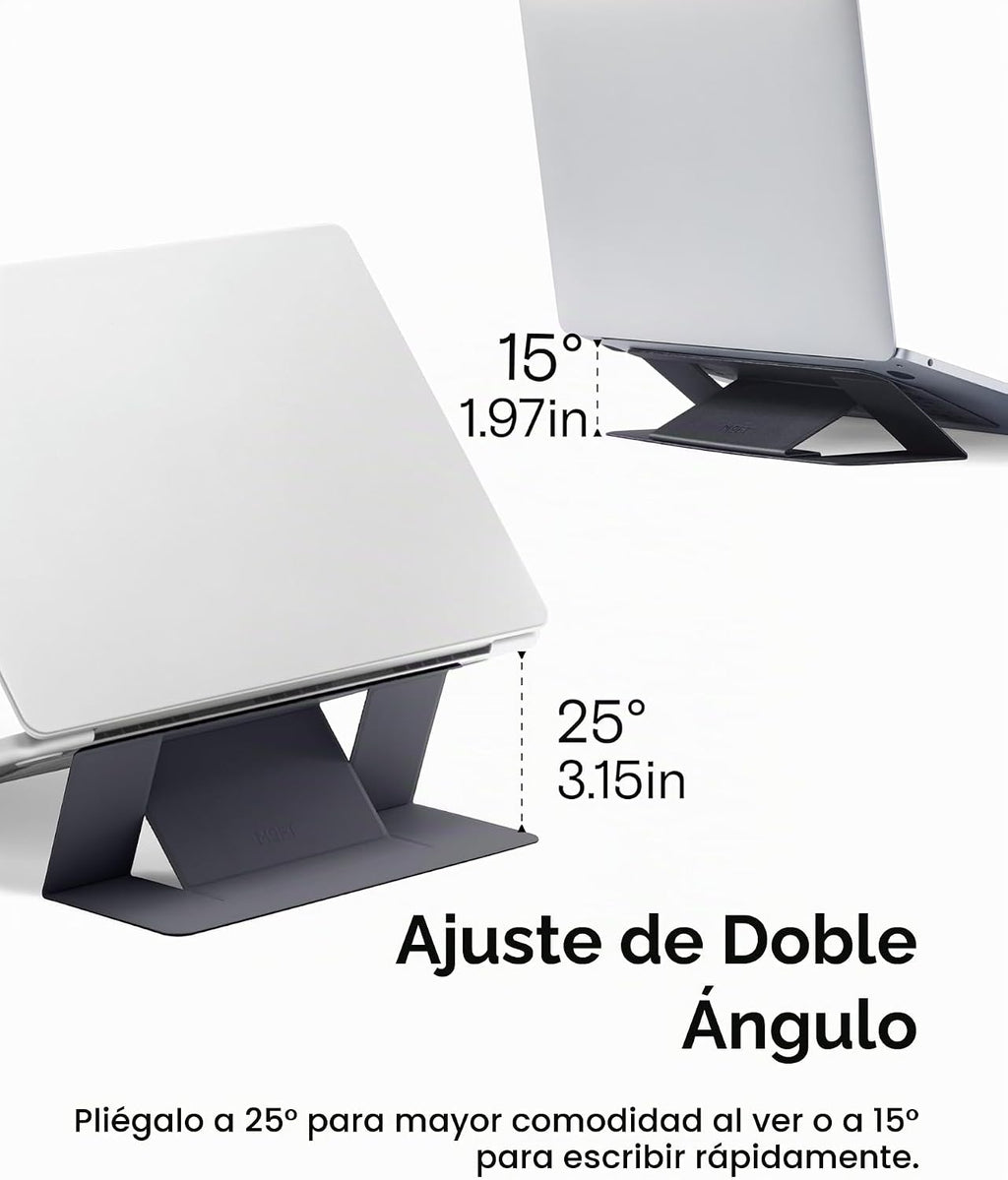 MOFT Soporte invisible para portátil, elevador portátil adhesivo para el