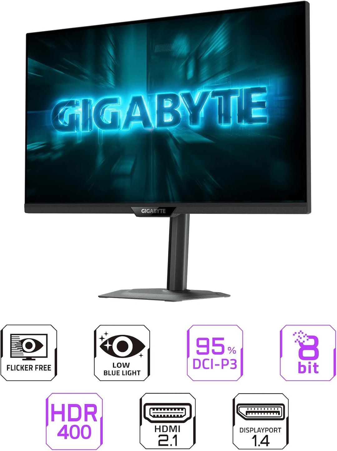 GIGABYTE - G27U - Monitor de juegos de modo dual SS IPS de 27"...