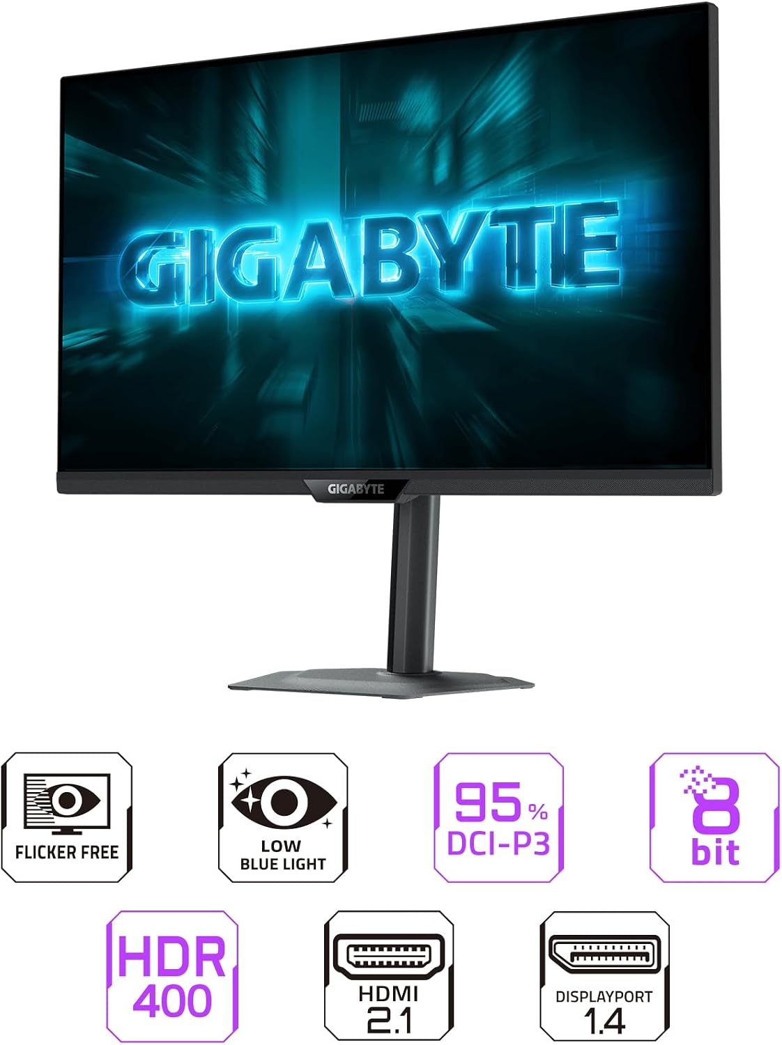 GIGABYTE - G27U - Monitor de juegos de modo dual SS IPS de 27"...