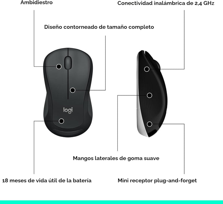 Logitech MK540 Combo avanzado de teclado y mouse inalámbricos para...