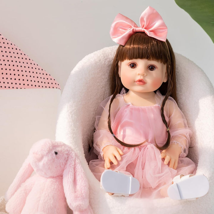 PUAMUBUA Muñecas Reborn de 22 pulgadas, muñeca realista de bebé niñ...