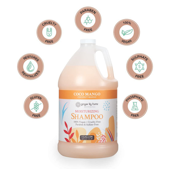 Champú de Ginger Lily Farms, galón, Negro