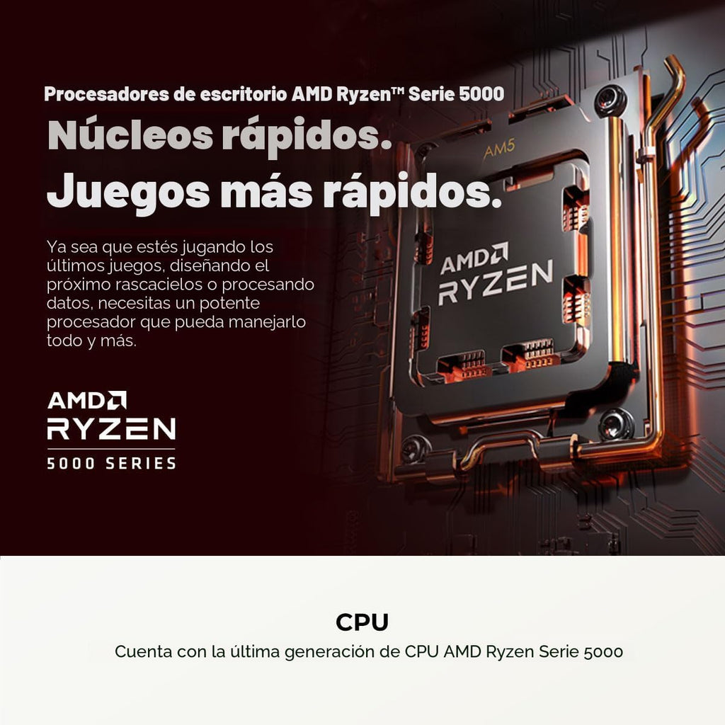 CYBERPOWERPC Gamer Master Gaming PC, AMD Ryzen 5 5500 3.6GHz, Radeon RX 6400 4GB GMA3100A