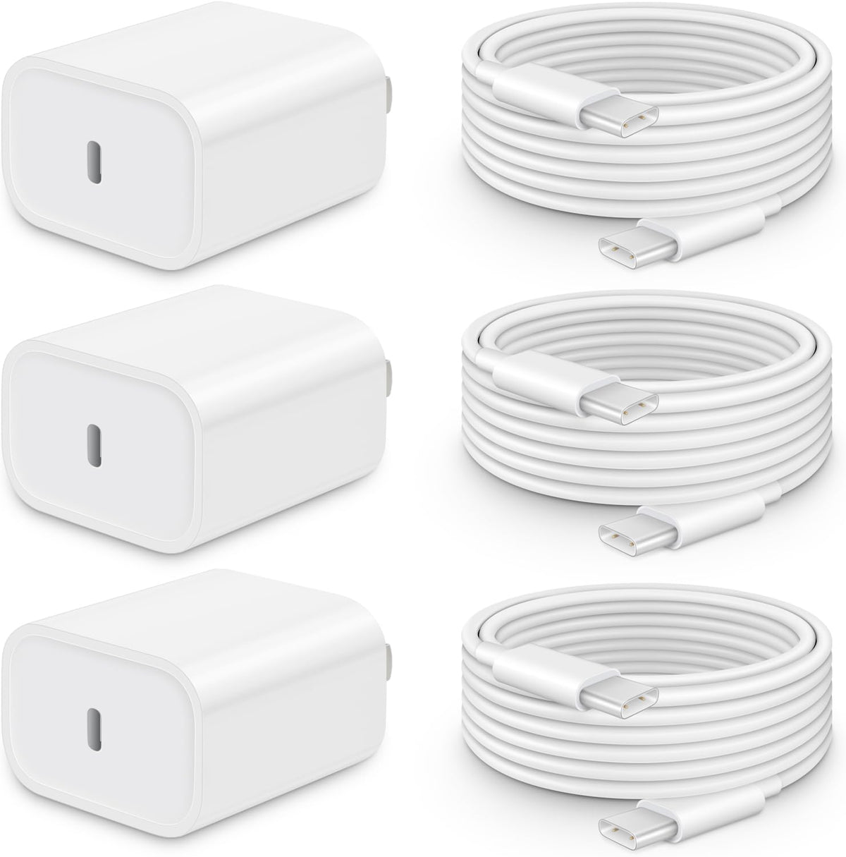 CXX Cargador rápido para iPhone 17/16/15 Cargador de pared