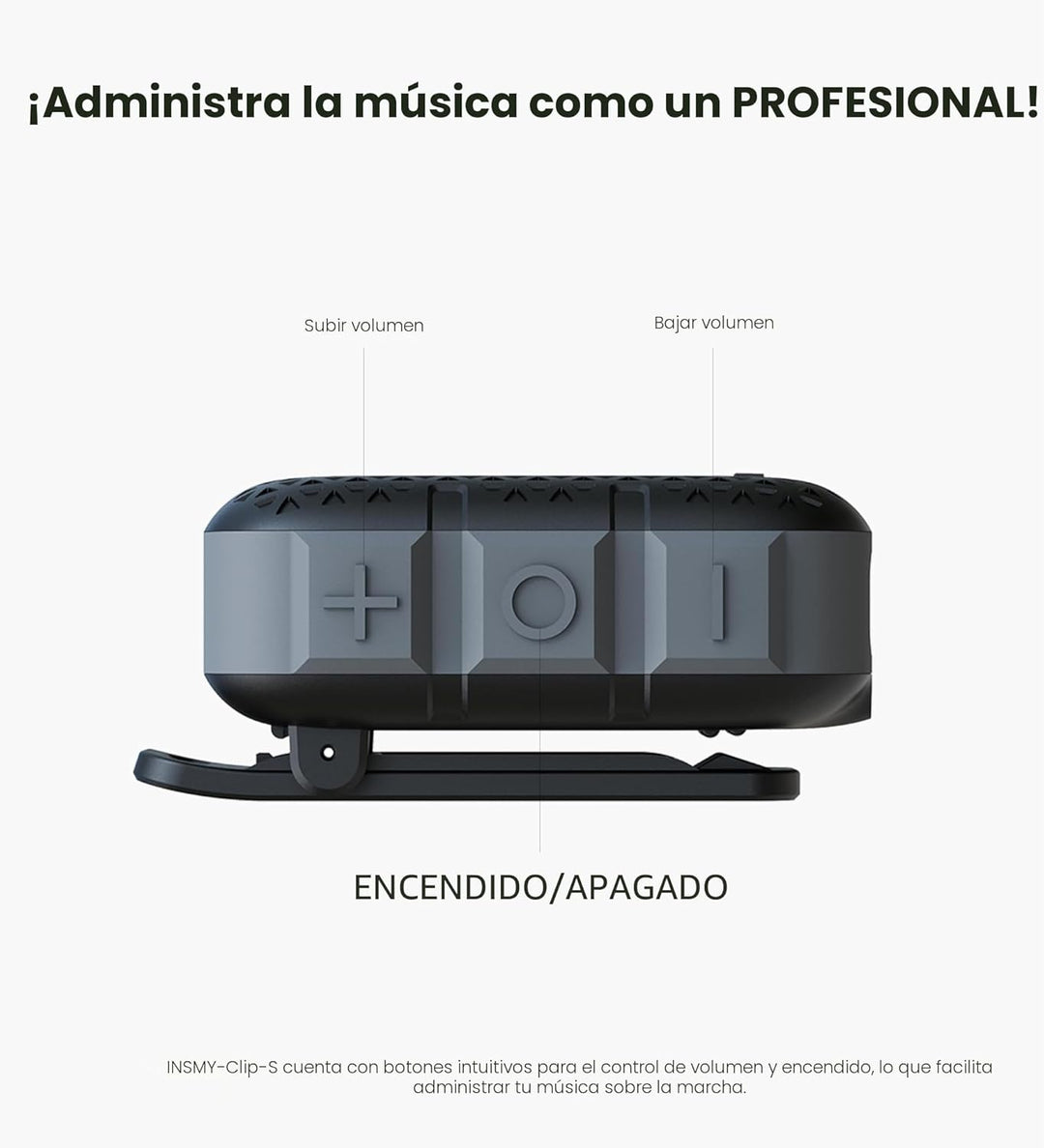 INSMY Altavoces Bluetooth portátiles, impermeabilidad IP67, altavoz...