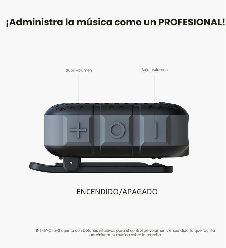 INSMY Altavoces Bluetooth portátiles, impermeabilidad IP67, altavoz...