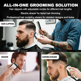 LQT Cortadora de pelo para hombres, juego de cortapelos y recortado...