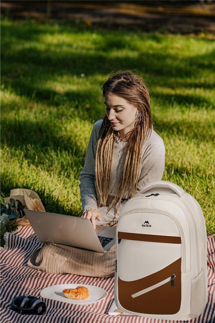 MATEIN Mochila para laptop de 17.3 pulgadas para mujer, resistente...