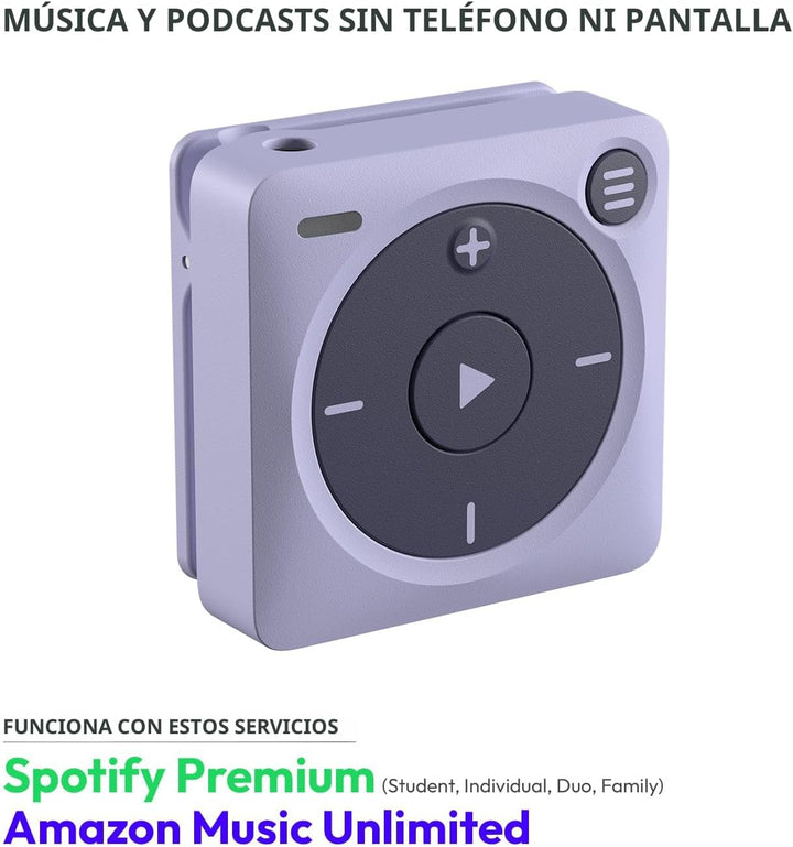 Mighty 3 Spotify y Amazon Music Player (edición 2026) - Portátil, s...