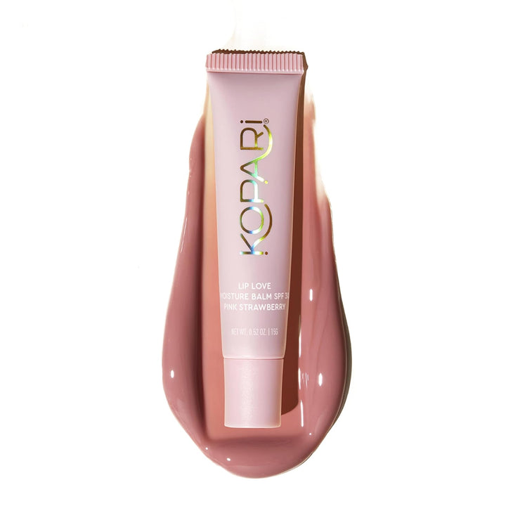 Kopari Lip Love Bálsamo Hidratante en Fresa Rosa SPF 30-100% Minera...