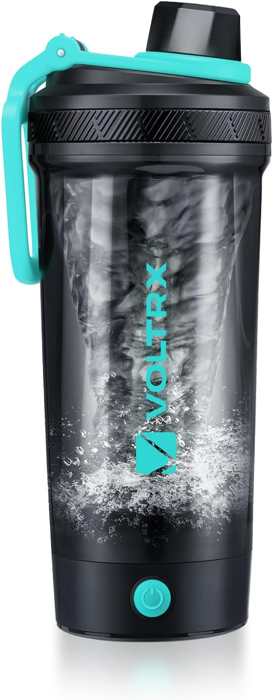 VOLTRX - Botella agitadora, mezclador eléctrico de proteínas recargable USB C de galio, tazas agitadoras para batidos de proteínas y reemplazo de comidas, sin BPA, fabricado con tritán, 24 onzas