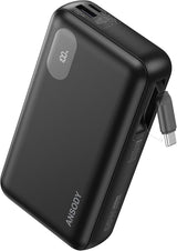 Banco de energía con cargador portátil de 45 W, 20000 mAh con cable...