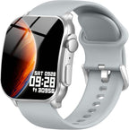 Poounur Reloj inteligente, AMOLED 2026 con pantalla táctil completa HD curvada, compatible con iOS y Android para entrenamiento diario, regalo de negocios