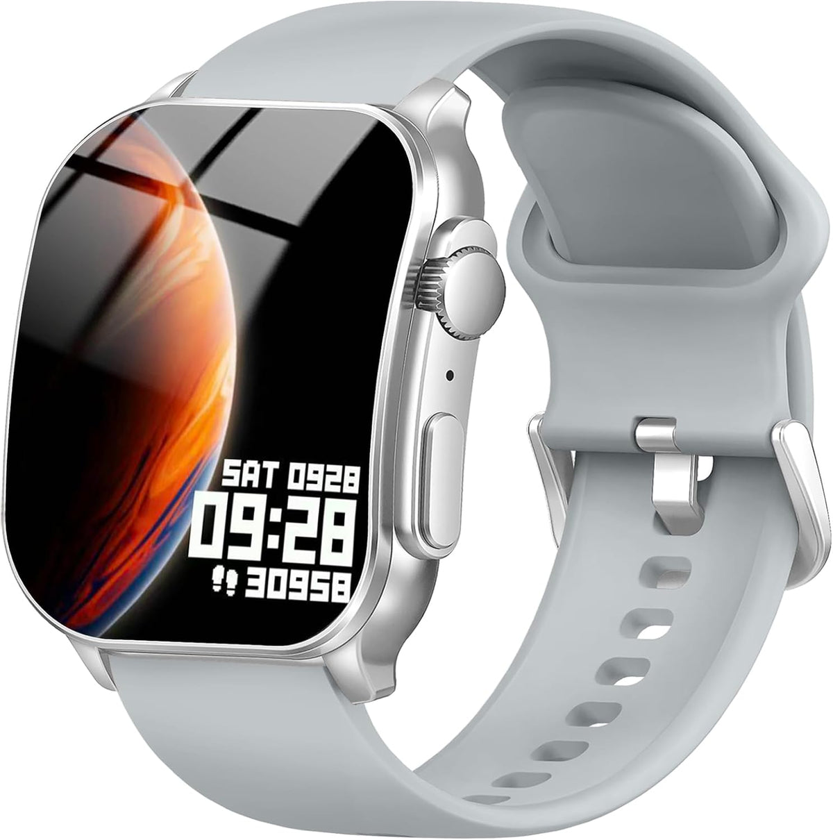 Poounur Reloj inteligente, AMOLED 2026 con pantalla táctil completa HD curvada, compatible con iOS y Android para entrenamiento diario, regalo de negocios