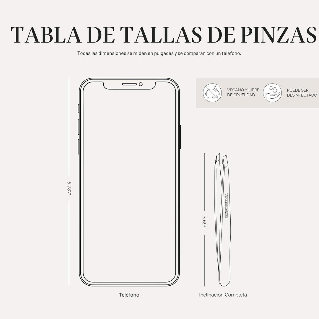Tweezerman Pinzas Inclinadas Glicina Púrpura