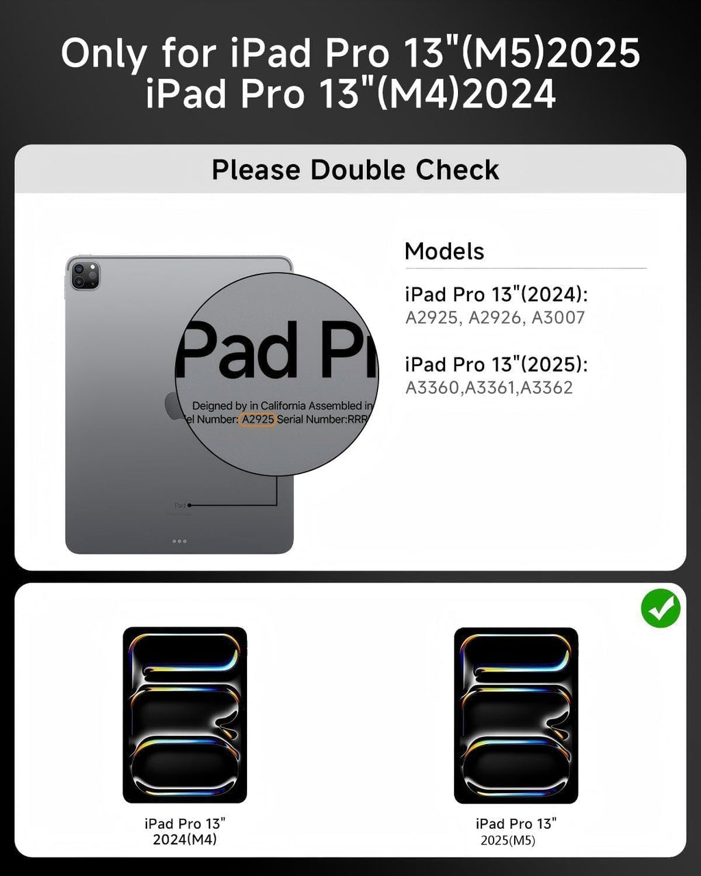 Funda de teclado Bluetooth de rotación de 360° para iPad Pro de 13 pulgadas