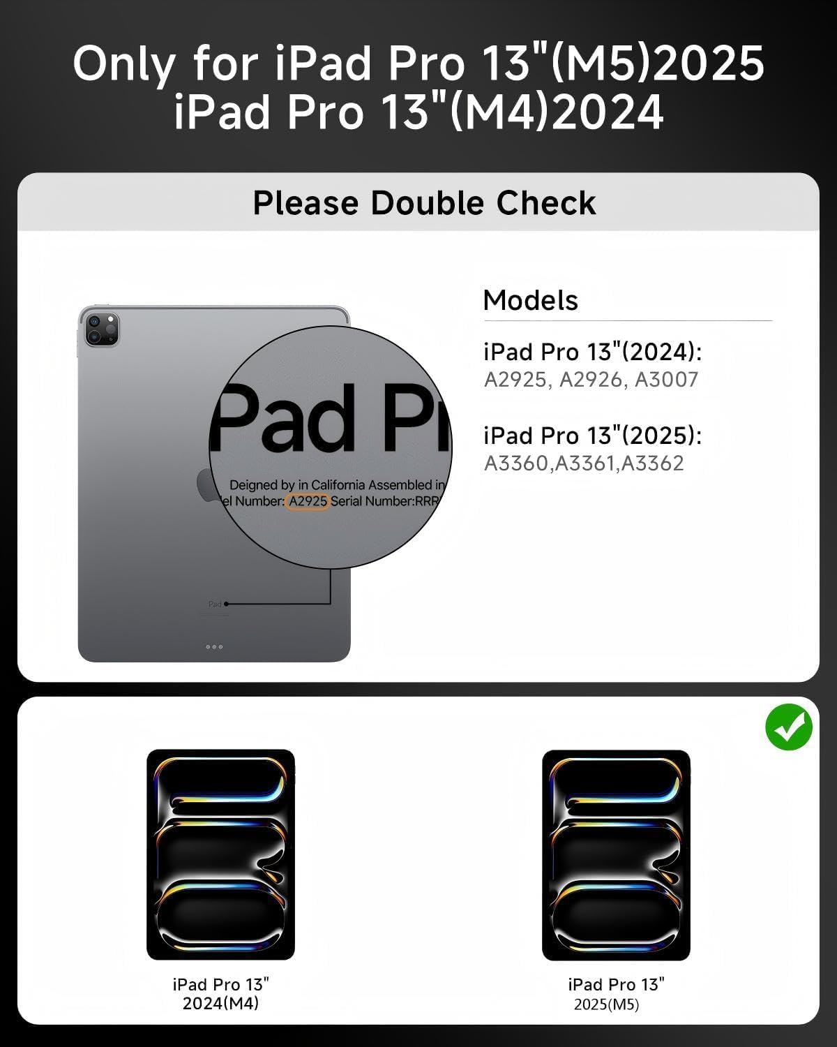 Funda de teclado Bluetooth de rotación de 360° para iPad Pro de 13 pulgadas
