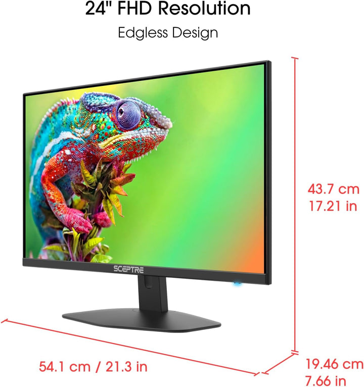 Sceptre Nuevo monitor para juegos de 24 pulgadas 100Hz 1ms DisplayP...