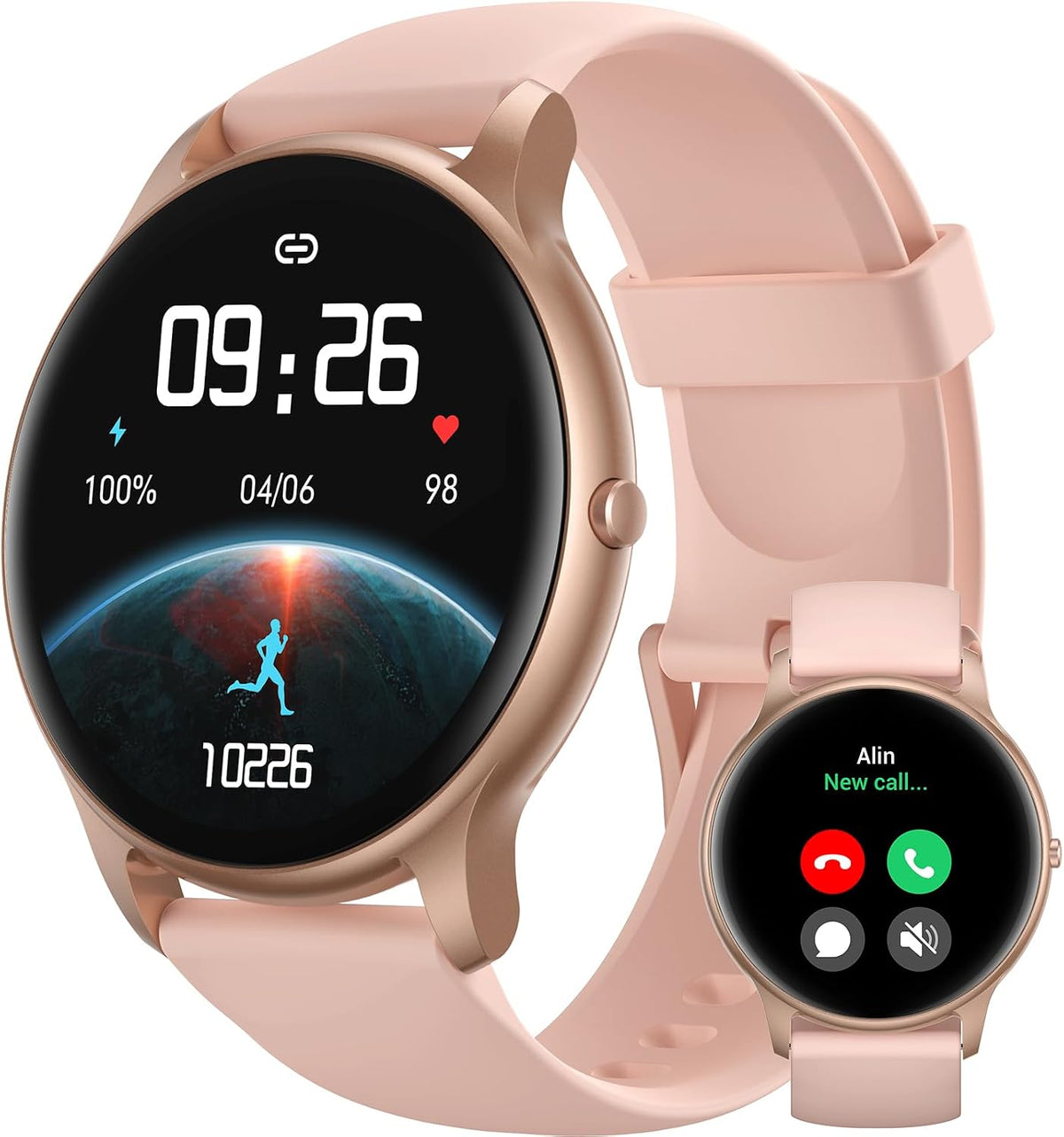 Parsonver Reloj inteligente para mujer (respuesta/hacer llamadas)