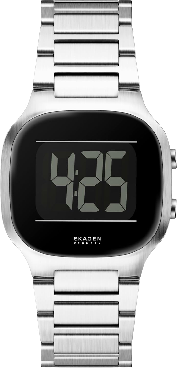 Skagen Reloj digital de acero inoxidable Mellem para hombre