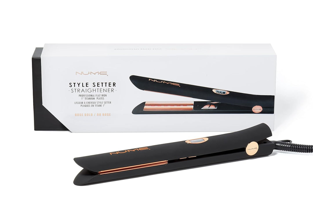 NuMe Style Setter - Plancha plana de titanio, planchas flotantes de...
