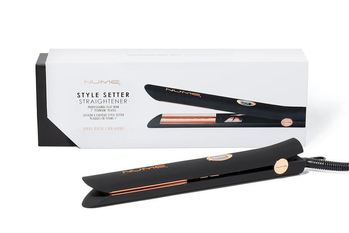 NuMe Style Setter - Plancha plana de titanio, planchas flotantes de...
