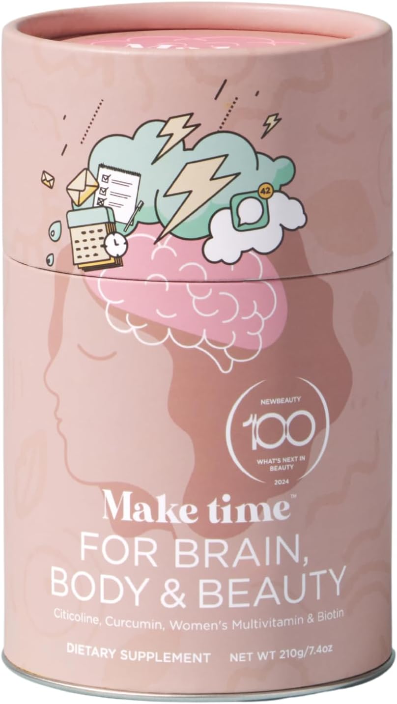 MAKE TIME Suplemento en polvo para la salud del cerebro para mujere...