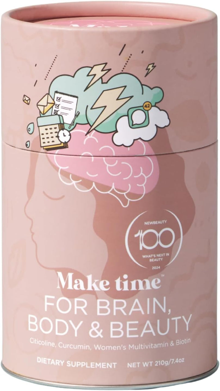 MAKE TIME Suplemento en polvo para la salud del cerebro para mujere...