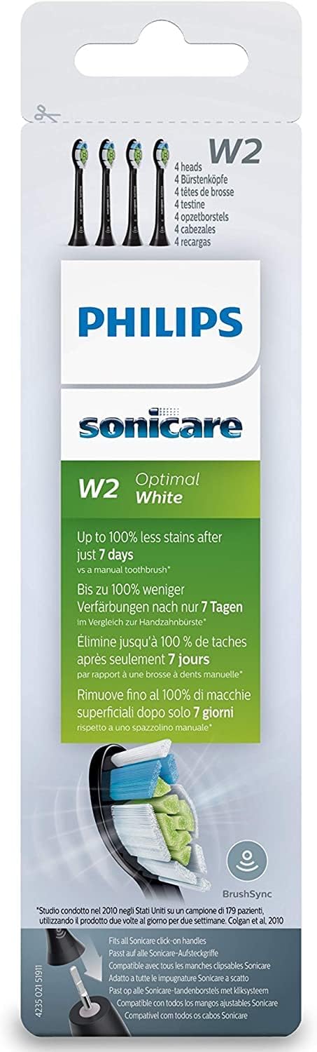 Philips Sonicare Optimal Whitening Black BrushSync Cabezales (compa...