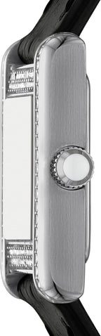 Emporio Armani Reloj rectangular de dos manos; reloj de vestir para mujer