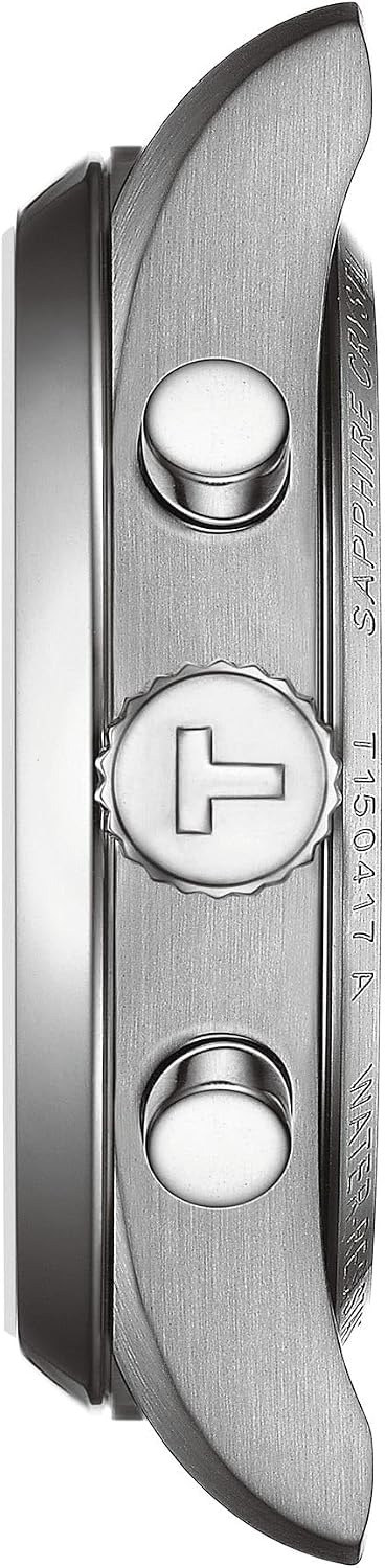 Tissot PR 100, cronógrafo de cuarzo suizo, 1.575 in, esfera azul, reloj para hombre