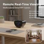 ULar Cámara inalámbrica del reloj del cargador del teléfono 4K Wifi6 con la
