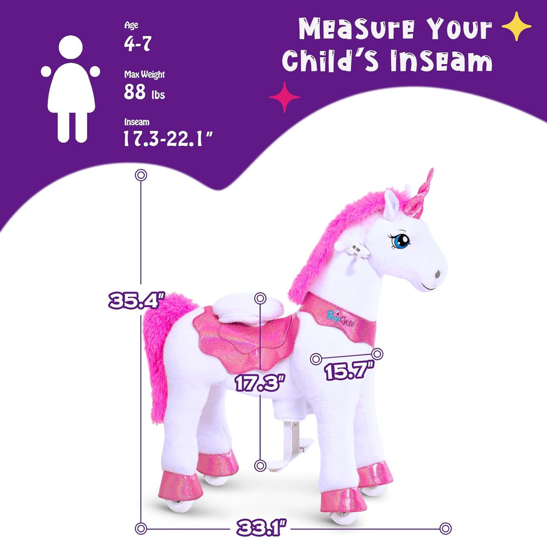 PonyCycle Juguetes de unicornio para montar para niñas Pony de mont...