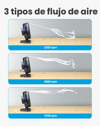 Gaiatop - Ventilador de escritorio USB, pequeño pero potente, perso...