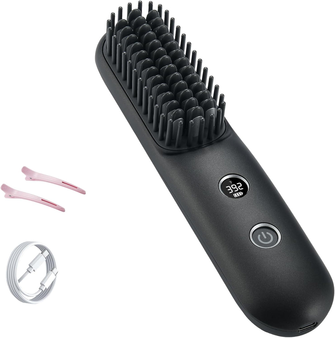 STUDLLY Alisador Rizador de Cabello Inalámbrico con Pantalla LCD 2...