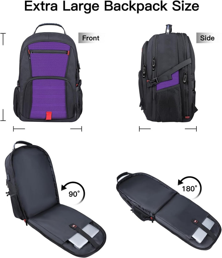 ANTERK Mochila extra grande, mochila de viaje, mochila para laptop...