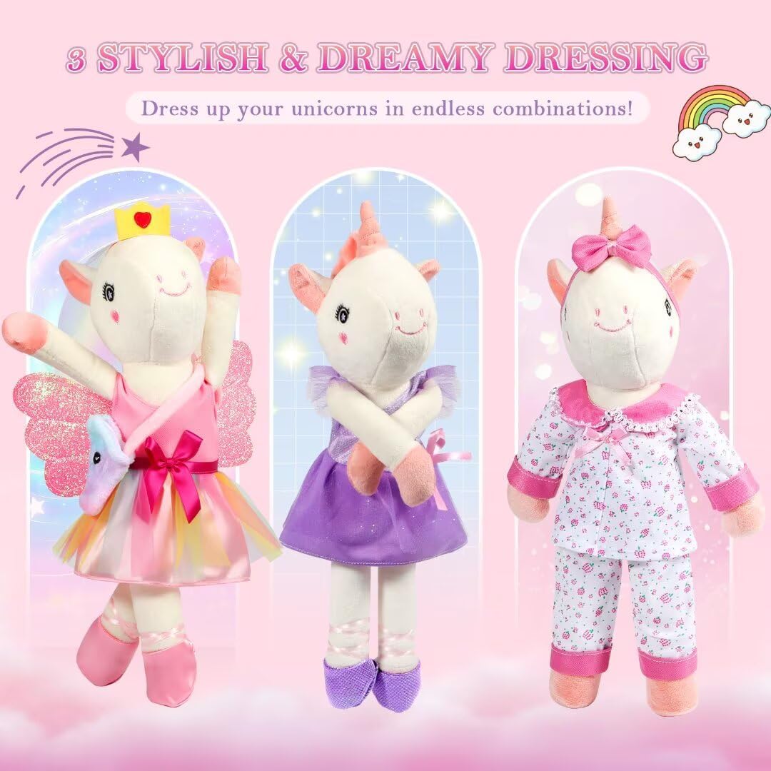HUITEM Juguetes de unicornio para niñas de 4 a 6 años