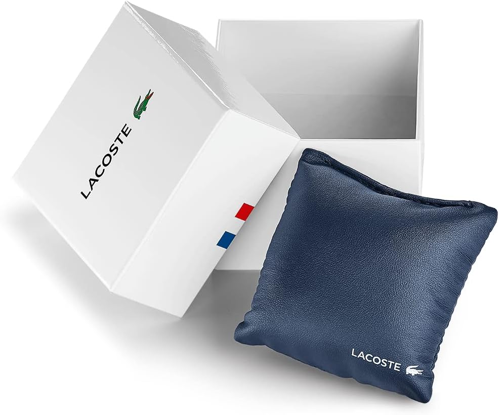 Lacoste Everett Reloj de cuarzo 3H para hombre, inspirado en el deporte, resistente al agua, 5 ATM/164.0 ft